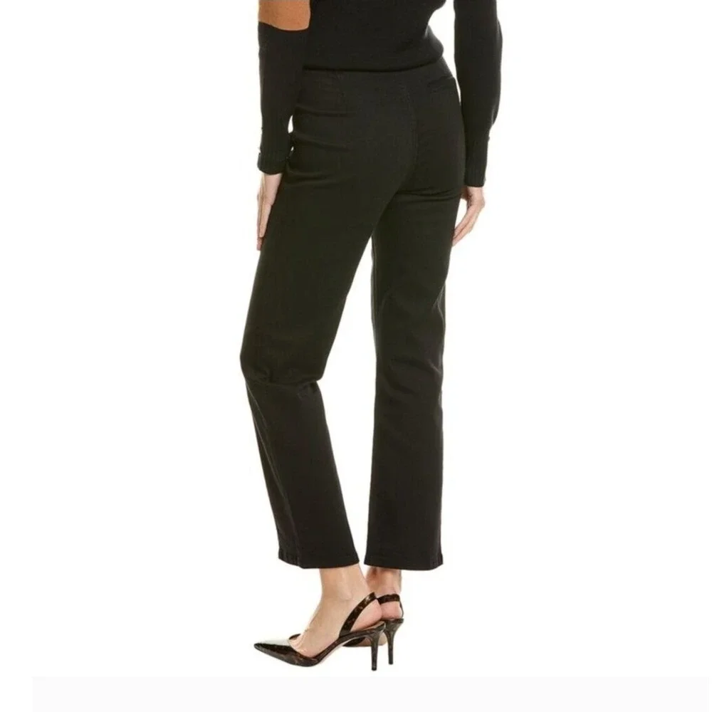 J. Mclaughlin -1302 NWT Rainey Black Split‎ Hem Cropped Pants Womens Size 14